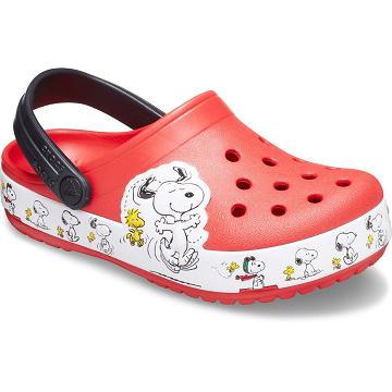 Crocs Fun Lab Snoopy® Woodstock® Klumpa Fiú Piros | HU 1431QMAZ